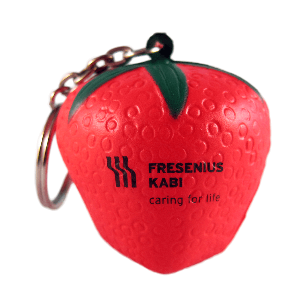 Strawberry Keyring Front