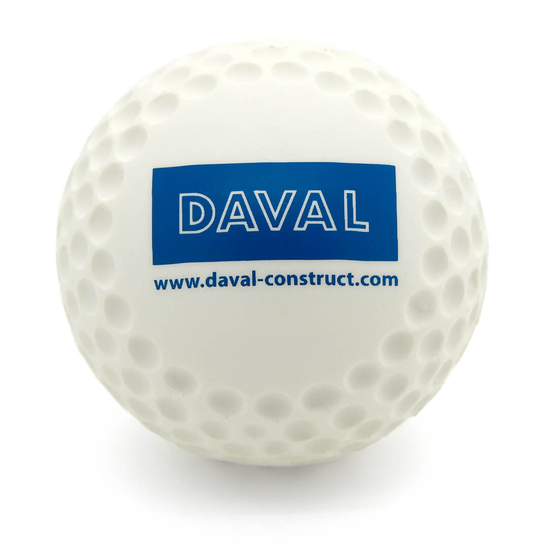 UK Made Golf Ball Stress Ball Front View