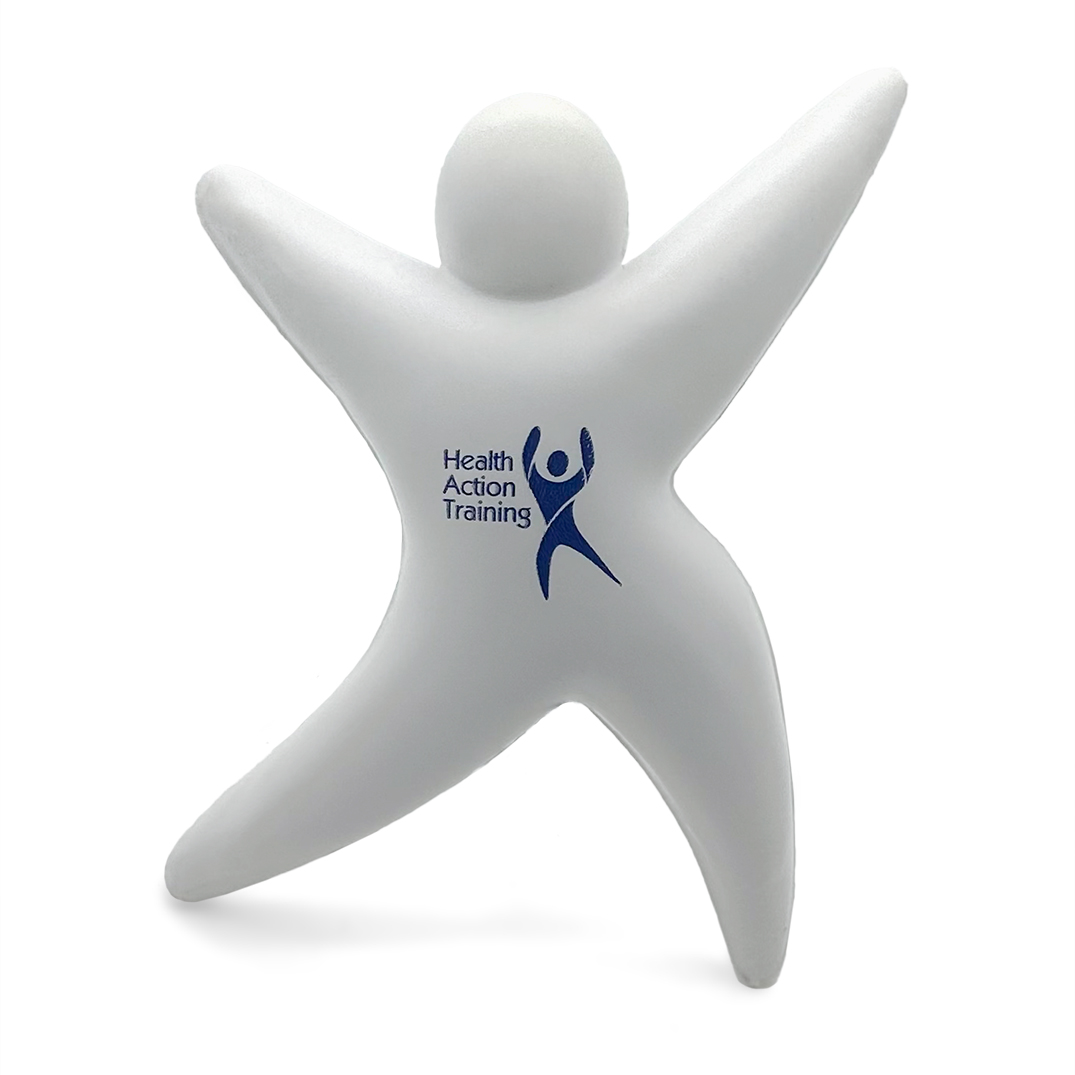 Fitness Man Stress Ball Front View