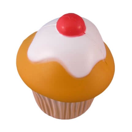 Cupcake stress toy with cherry