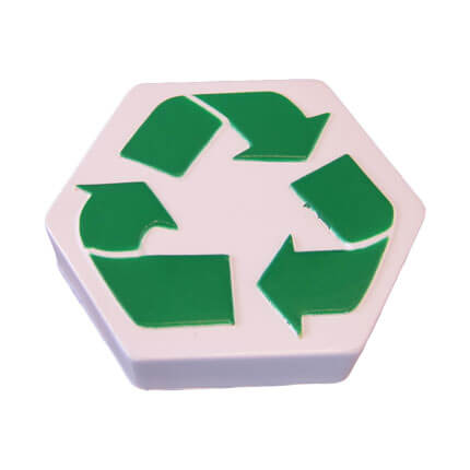 Recycle stress toy shape