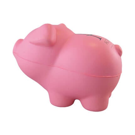 Pig stress toy shape side view