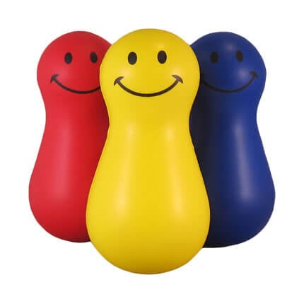 Wobbler stress balls in various colours