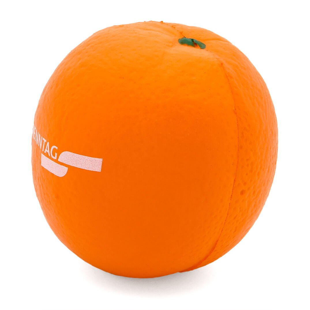 Orange Stress Ball Rear View
