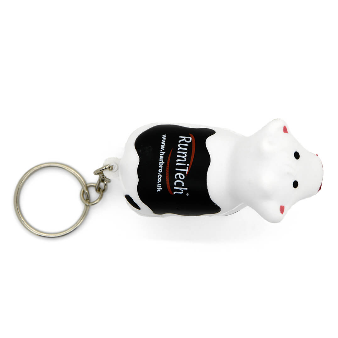 Stress Cow Keyring Aerial View
