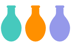 Three balloons