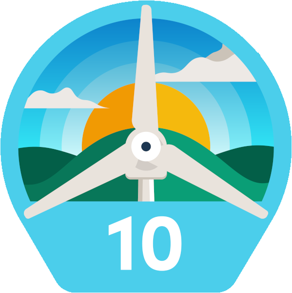 10 tonnes of Co2e avoided Ecologi Badge 10 tonnes of Co2e avoided Ecologi Badge