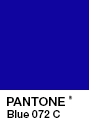Pantone Blue 072 C