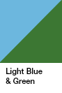 Light Blue & Green