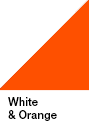 White & Orange