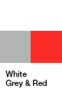 White, Grey & Red