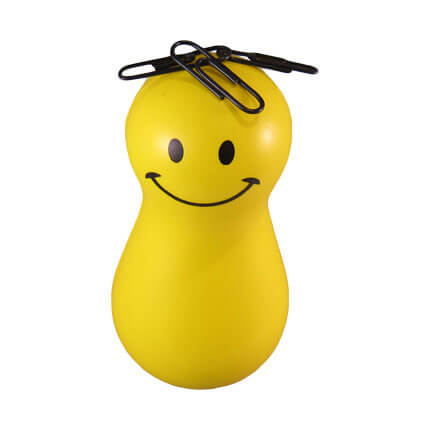 Wobbler stress ball in yellow