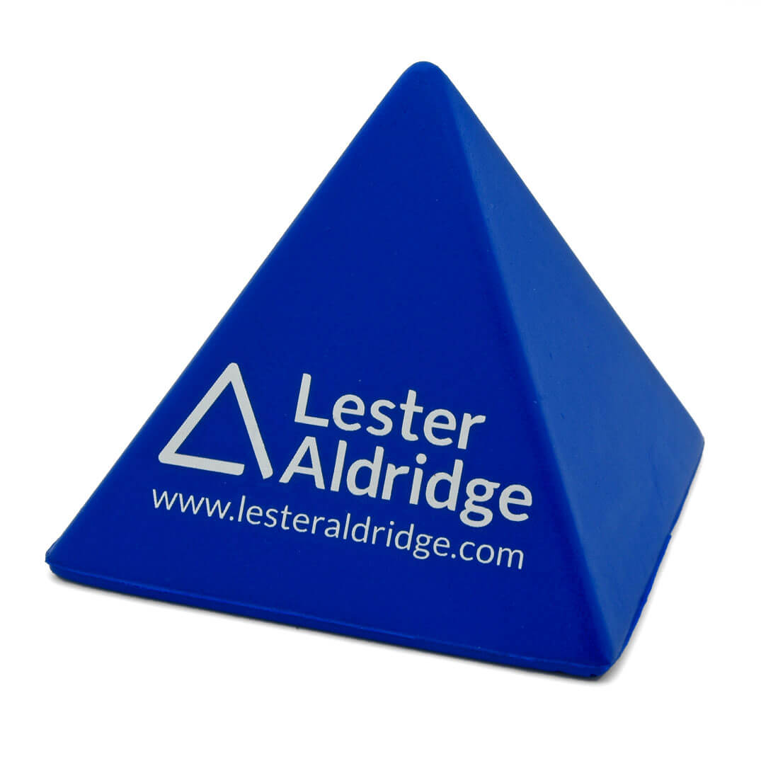 UK Made Blue Pyramid Stress Ball