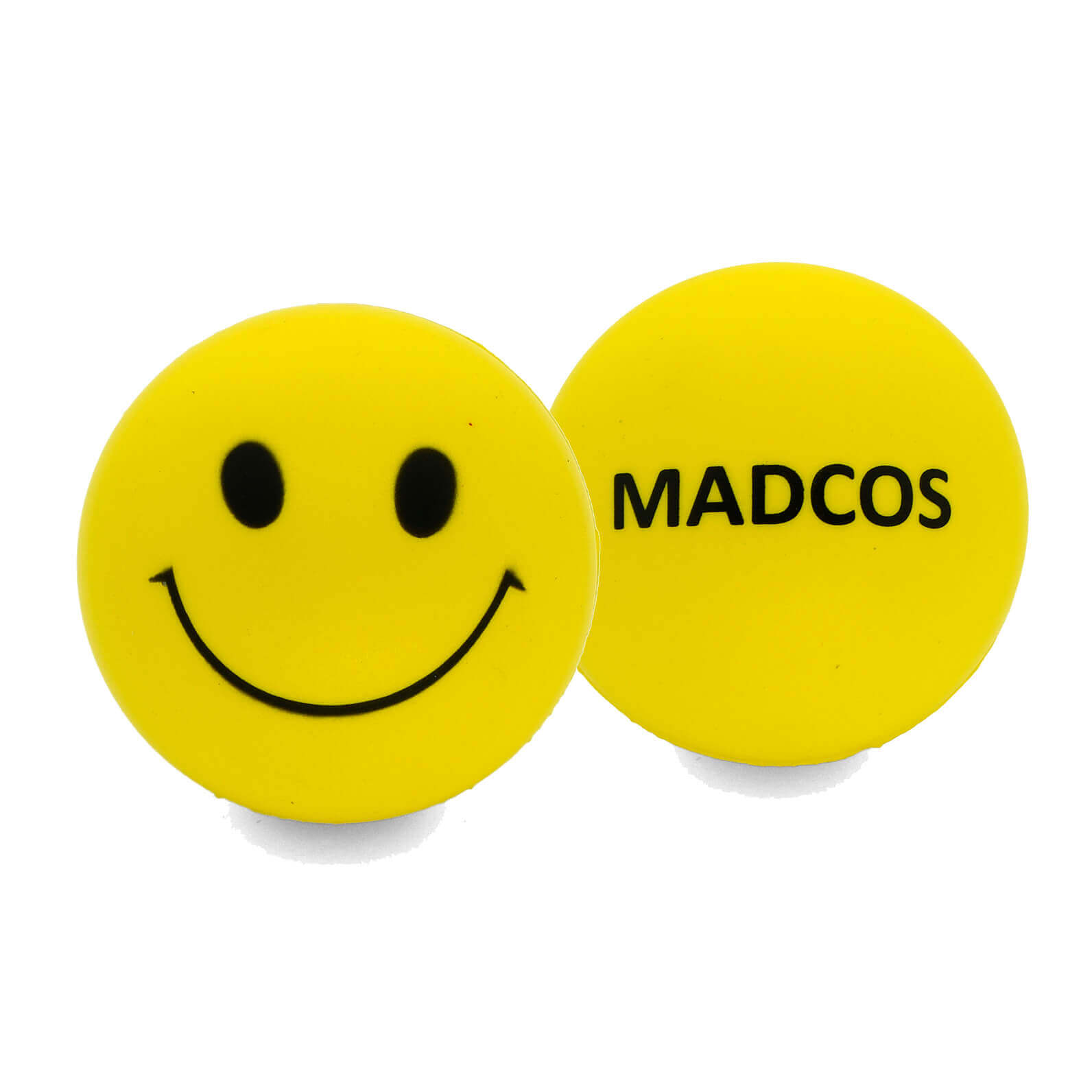 Smiley Faced Stress Ball Front and Rear
