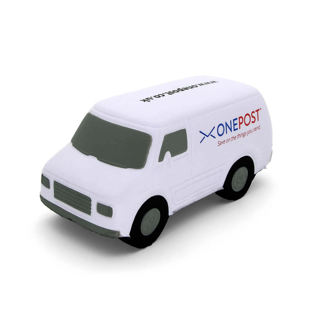 White Van Stress Ball Front View