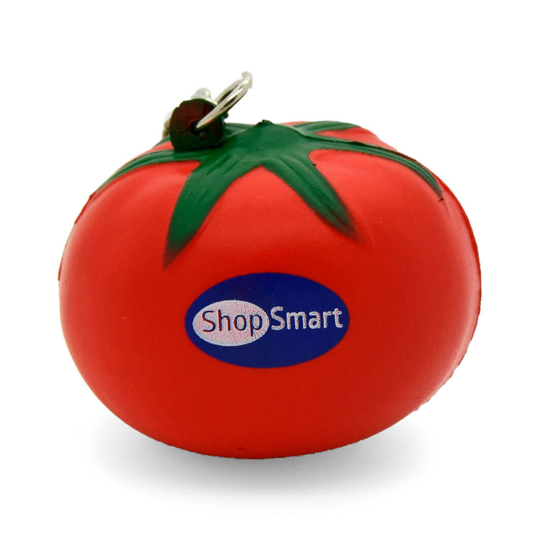 Stress Tomato Keyring Front