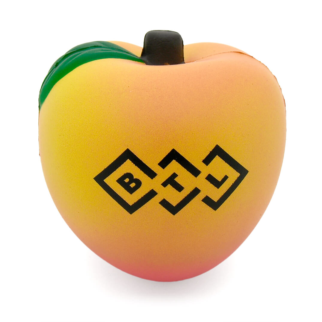 Peach Stress Ball Front View