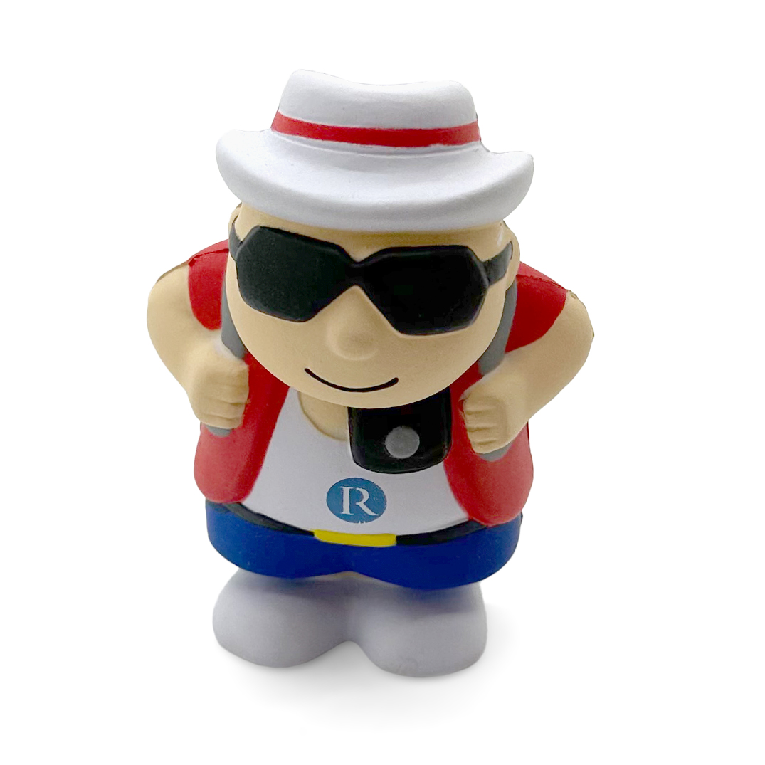 Tourist Shaped Stress Ball - Front View