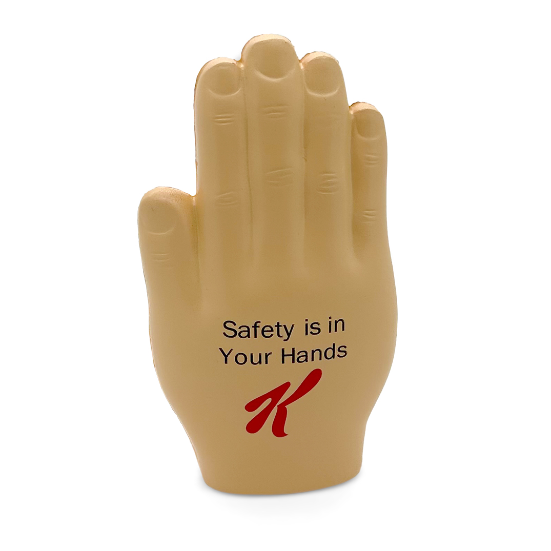 Flat Hand Stress Ball Front