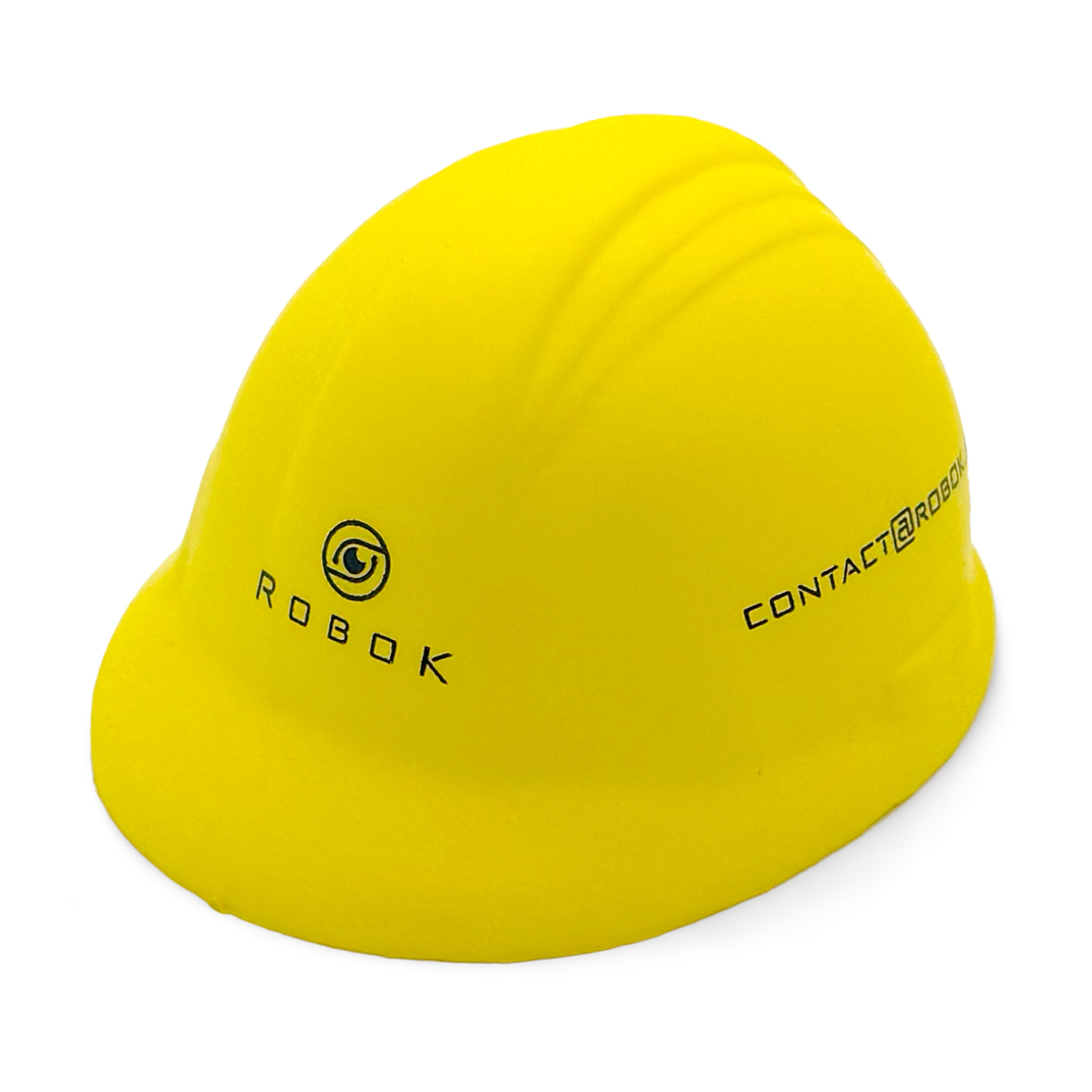 Yellow Stress Hard Hat Front View