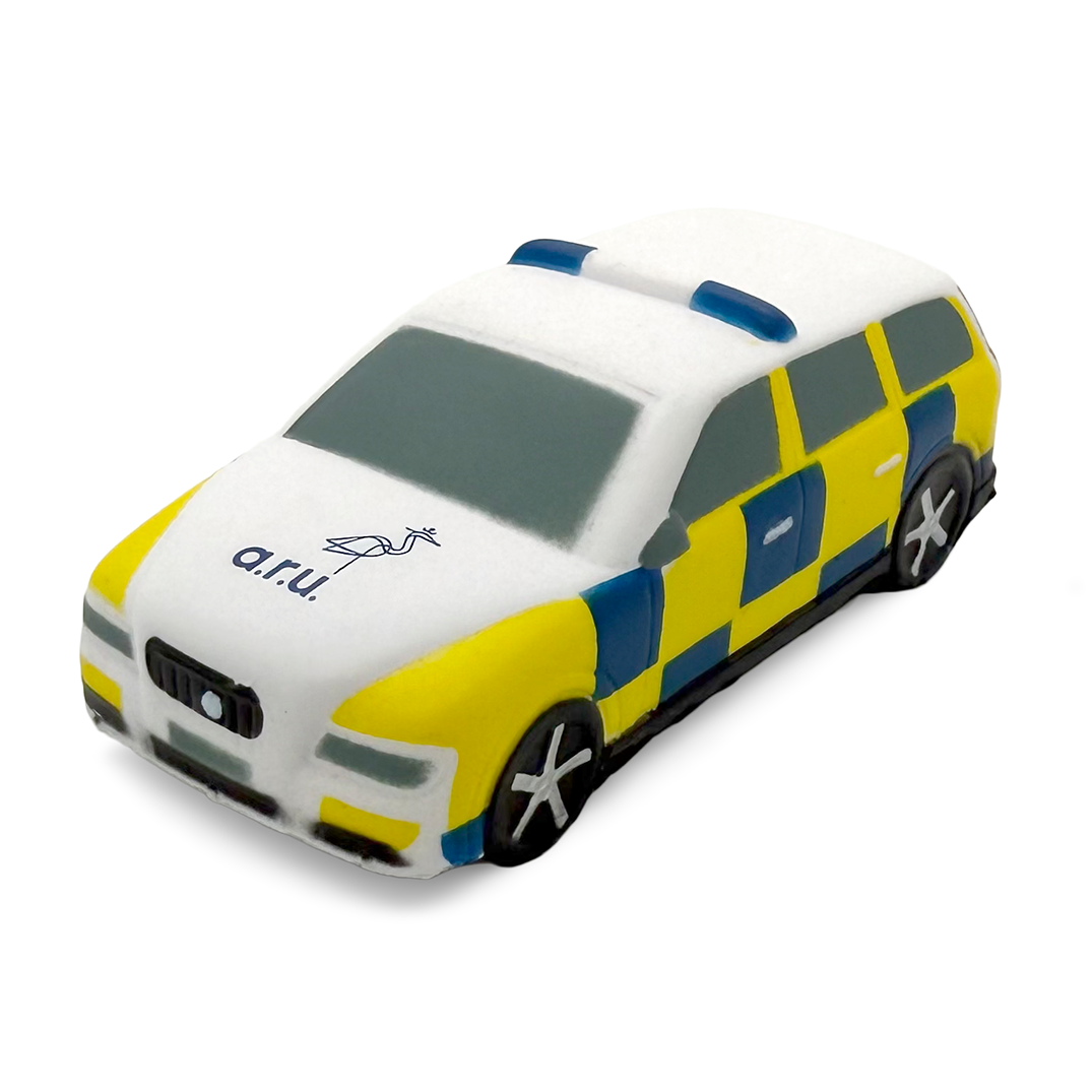 Stress Police Car Front View