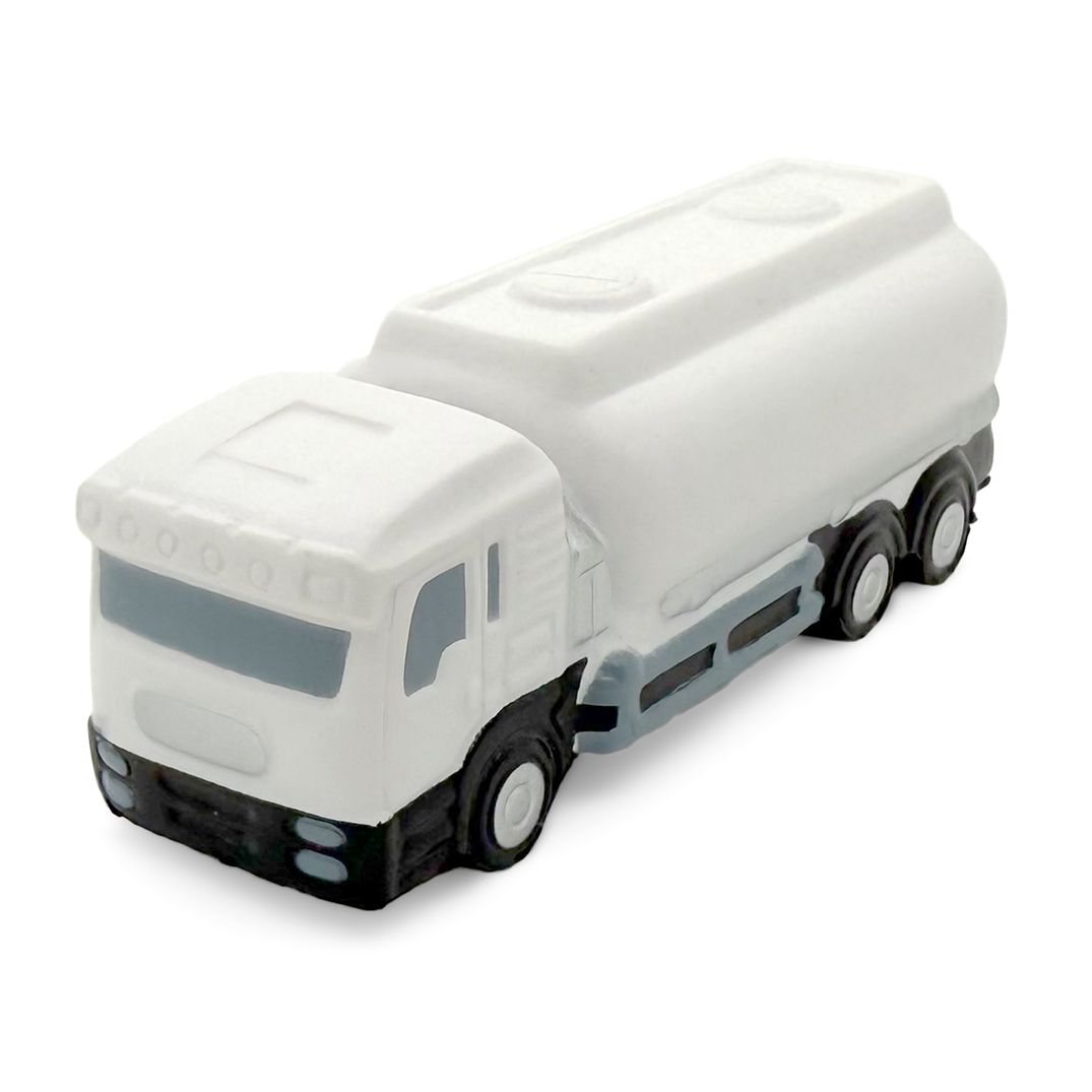 Stress Oil Tanker Lorry Front View