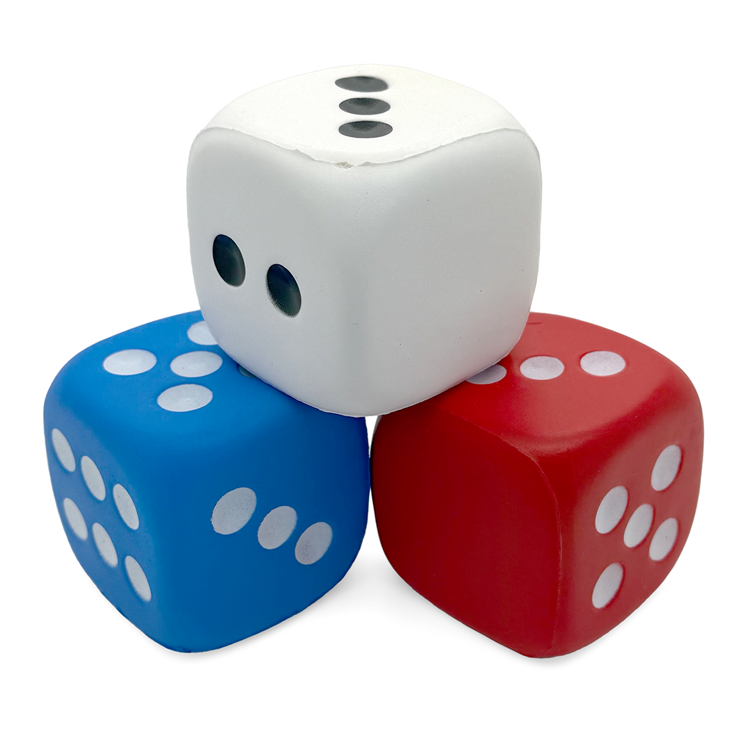 Dice Stress Balls Group Image