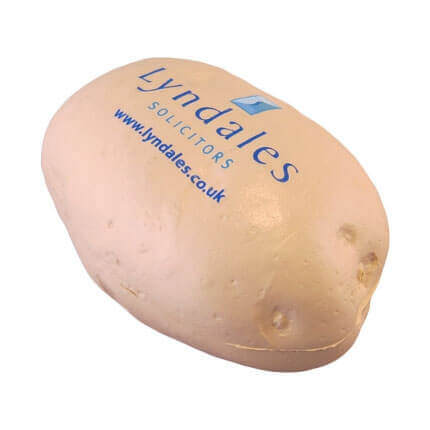 Potato shaped stress ball side view