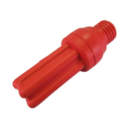 Red Energy Saving Bulb