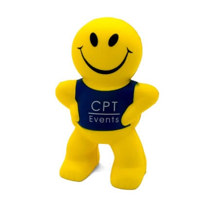 Smiley Man Stress Ball Front View