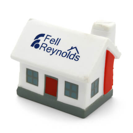 House Stress Ball Front View with White Roof