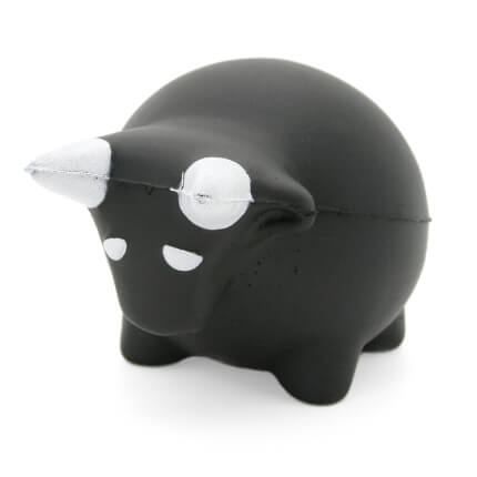 Chunky Bull Stress Ball Front View