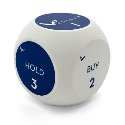 White Decision Dice Stress Ball - UK Made