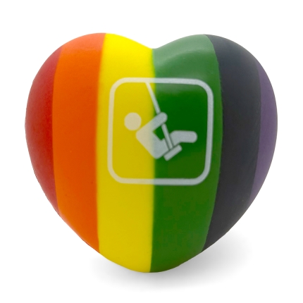 Stress Rainbow Heart