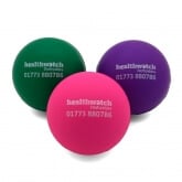 Green Pink and Purple 60mm Stress Balls