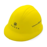 Yellow Stress Hard Hat Front View