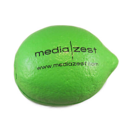 Lime shaped stress toy front view