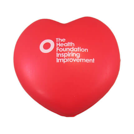 Heart stress ball shape with logo