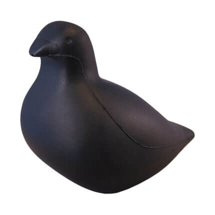 Bird stress ball in black