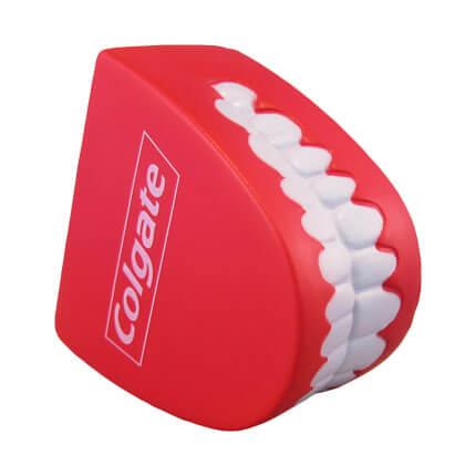 Teeth shaped stress ball top view