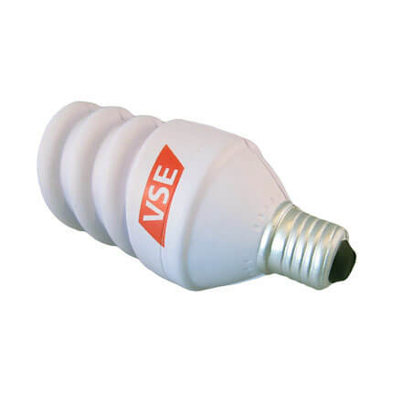 Energy saving light bulb shaped stress ball