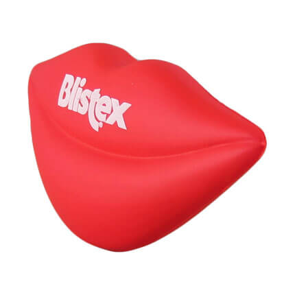 Lip Stress Ball Shape With Logo