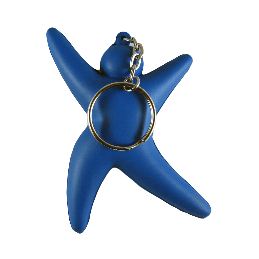 Gymnast Keyring Blue