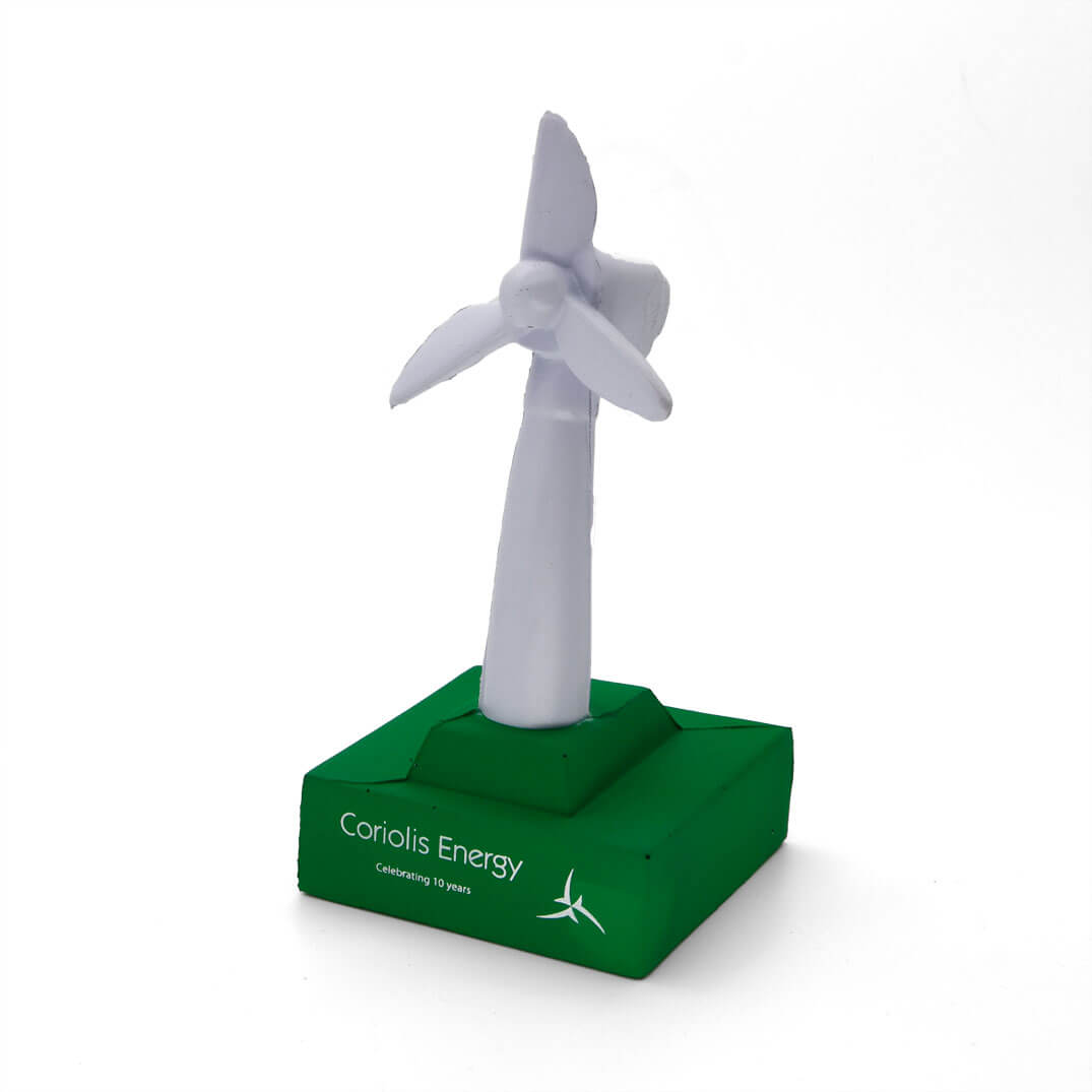 Wind Turbine Stress Ball Front Side View