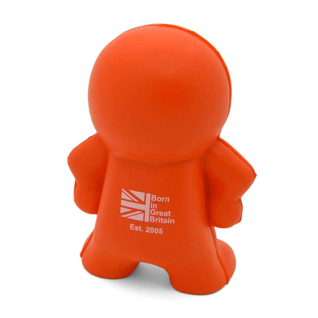 Burt shaped stress toy back view