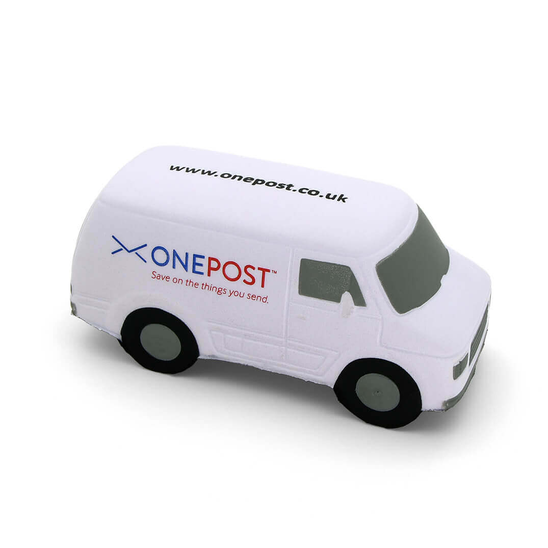 White Van Stress Ball Side View