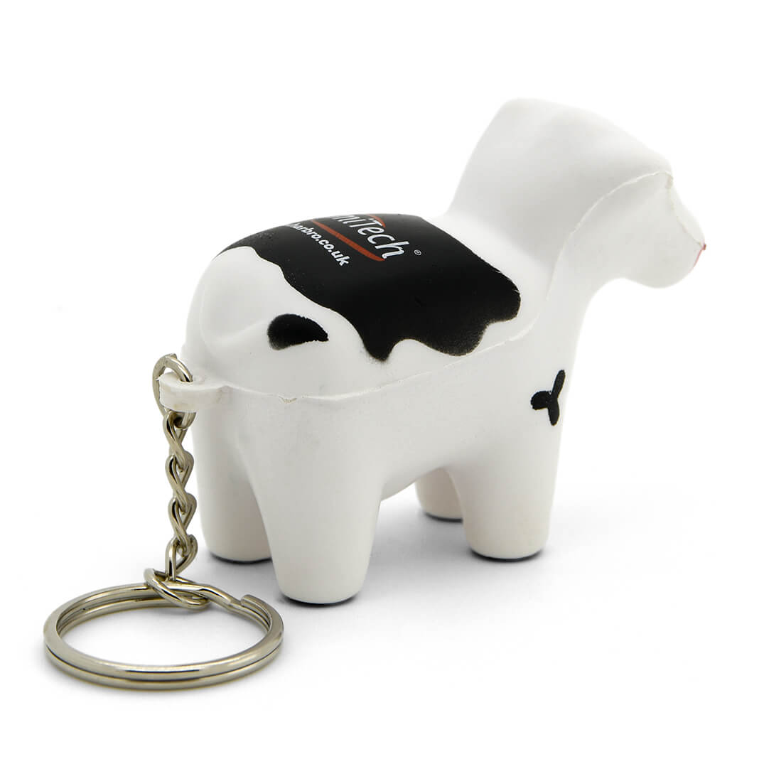 Stress Cow Keyring Rear View