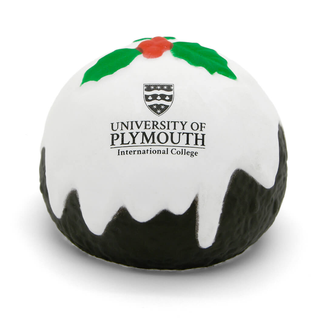 Christmas Pudding Stress Ball Lower Front View