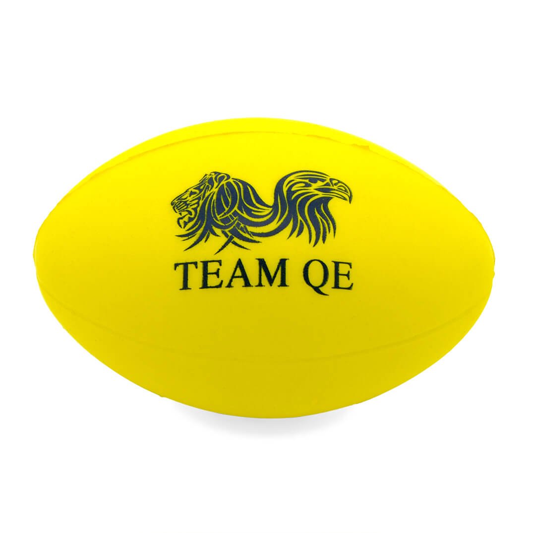 Yellow Stress Rugby Ball