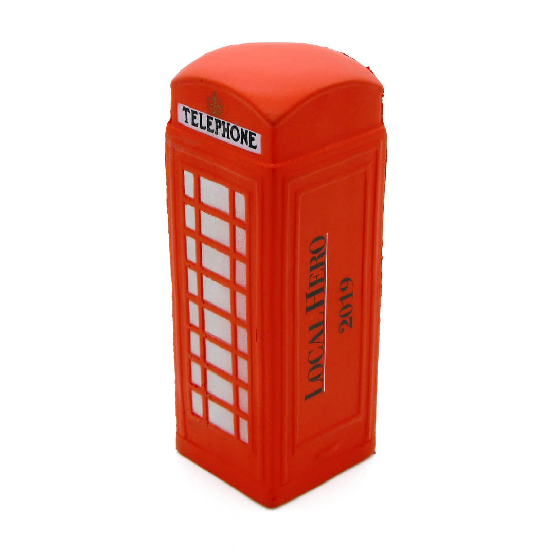 Telephone Box Stress Ball Rear View